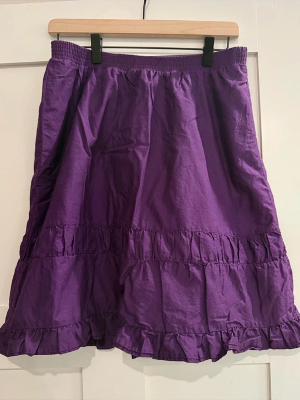 Merona Women's Purple Tiered Ruffle Skirt